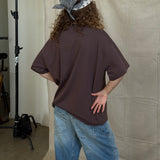 The Dreamer University Oversized Tee in Mocha