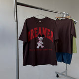 The Dreamer University Oversized Tee in Mocha