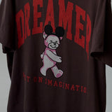 The Dreamer University Oversized Tee in Mocha