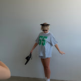The 1955 Oversized Tee in Sky Stripe