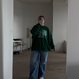 The Dreamer Bears Oversized Crewneck in Emerald