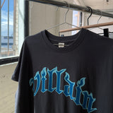 The Blue Villain Raw Hem Oversized Tee in Vintage Black
