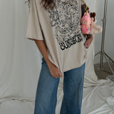 The Cruise Oversized Tee in Sand