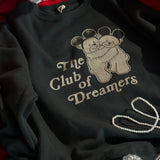 The Dreamer Bears Oversized Crewneck in Vintage Black