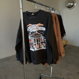 The Mansion Oversized Crewneck in Vintage Black