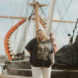 The Pirate Oversized Tee in Vintage Black