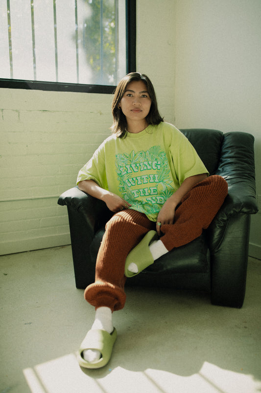 The LWTL Oversized Tee in Lime