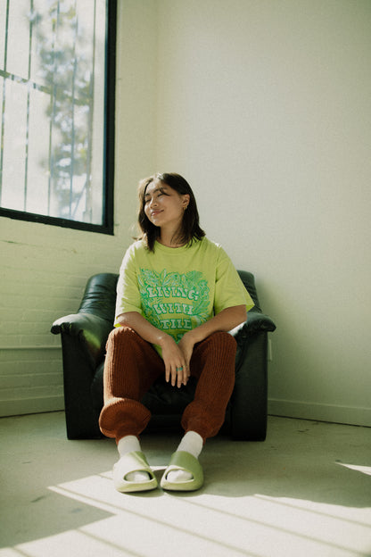 The LWTL Oversized Tee in Lime