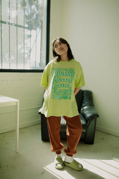 The LWTL Oversized Tee in Lime