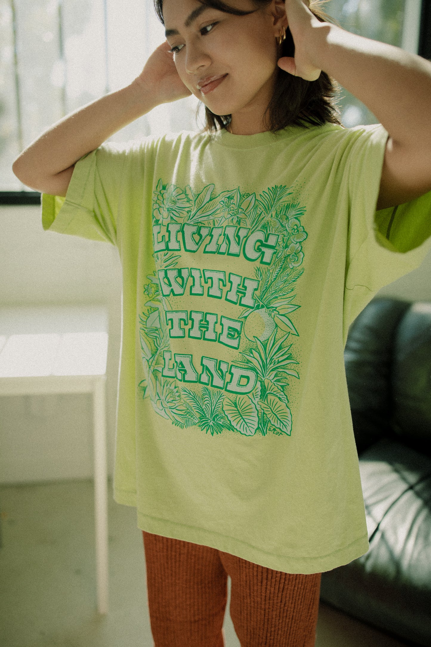 The LWTL Oversized Tee in Lime