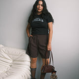 The Villain Baby Tee in Black