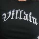 The Villain Baby Tee in Black