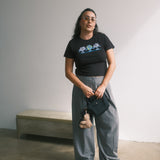 The Small World Baby Tee in Black
