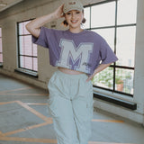 The M Mouse Oversized Tee in Purple Haze
