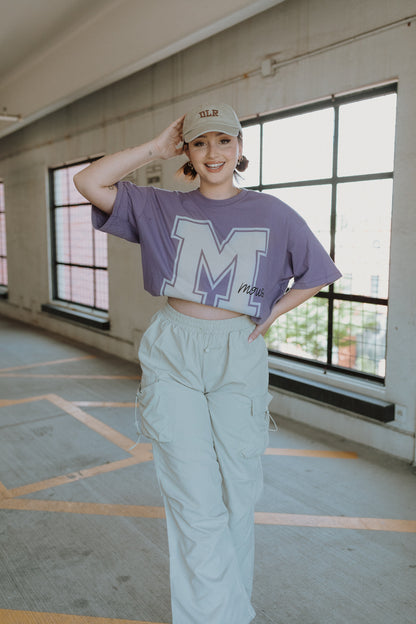 The M Mouse Oversized Tee in Purple Haze