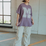 The M Mouse Oversized Tee in Purple Haze