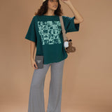 The Peter Oversized Tee in Forest Green