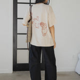 The Silly Ole Bear Oversized Tee in Sand