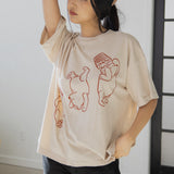 The Silly Ole Bear Oversized Tee in Sand