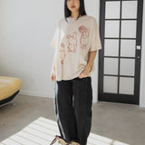 The Silly Ole Bear Oversized Tee in Sand
