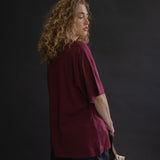 The Animal Kingdom Oversized Tee in Maroon