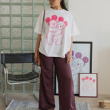 The Park Bears Oversized Tee in White