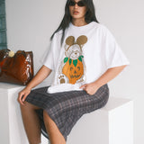 The Pumpkin Bear Oversized Tee in White