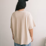 The M Mouse Park Bear Oversized Tee in Sand