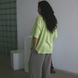 The Park Bears Oversized Tee in Lime