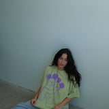 The Park Bears Oversized Tee in Lime