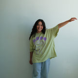 The Park Bears Oversized Tee in Lime