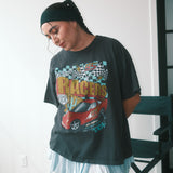The Racers Oversized Tee in Vintage Black