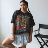 The Racers Oversized Tee in Vintage Black