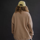 The Neverland Oversized Crewneck in Latte