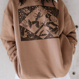 The Neverland Oversized Crewneck in Latte