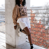 The Neverland Oversized Crewneck in Latte