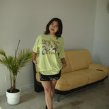 The Once Upon a Time Oversized Tee in Lime
