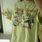 The Once Upon a Time Oversized Tee in Lime