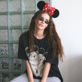 The Park Bears Oversized Tee in Vintage Black
