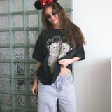 The Park Bears Oversized Tee in Vintage Black