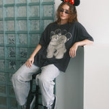 The Park Bears Oversized Tee in Vintage Black