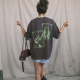 The Frog Princess Oversized Tee in Mocha
