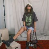 The Frog Princess Oversized Tee in Mocha