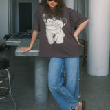 The Park Bears Oversized Tee in Mocha