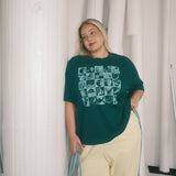 The Peter Oversized Tee in Forest Green
