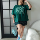 The Peter Oversized Tee in Forest Green