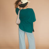 The Peter Oversized Tee in Forest Green