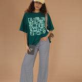 The Peter Oversized Tee in Forest Green