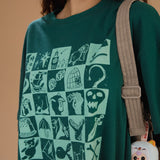 The Peter Oversized Tee in Forest Green