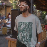 The Tiki Oversized Tee in Sage